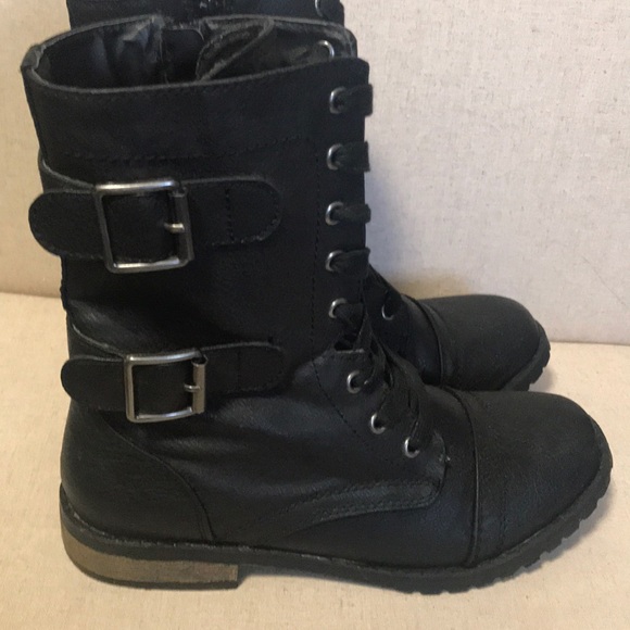 self esteem combat boots